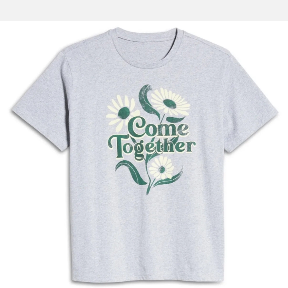 BP Come Together Graphic T Shirt Tee Grey Gender Neutral Unisex 100% Cotton 🍃